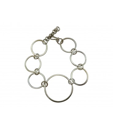 Rings silver plated bracelet