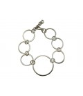 Rings silver plated bracelet