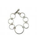 Rings silver plated bracelet