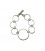 Rings silver plated bracelet