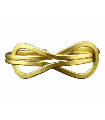 Infinity brass bracelet