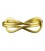 Infinity brass bracelet