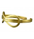 Infinity brass bracelet