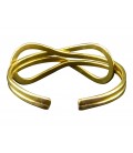 Infinity brass bracelet