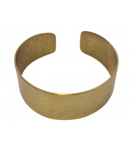 Hammered brass bangle