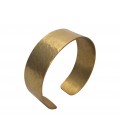 Hammered brass bangle