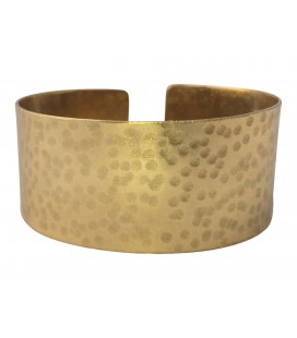 Hammered brass cuff