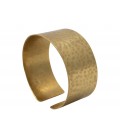 Hammered brass cuff