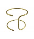 Double bangle brass cuff