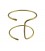 Double bangle brass cuff