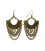 Brass chains earrings