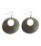 Disc silver plated earrings