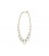 Joined brass rings long necklace
