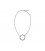 Endless silver plated circle necklace