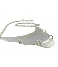 Moons silver plated necklace