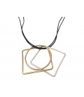 Mixed shapes short necklace