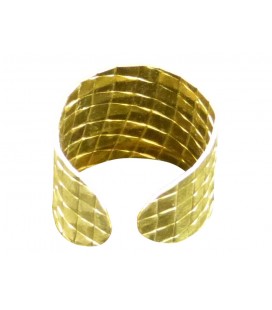 Engraved brass ring