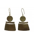 Placket brass earring