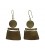Placket brass earring