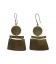 Placket brass earring