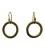 Endless brass earrings