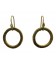 Endless brass earrings