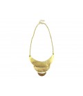 Moons brass necklace