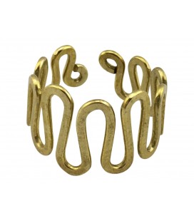 Waves brass ring