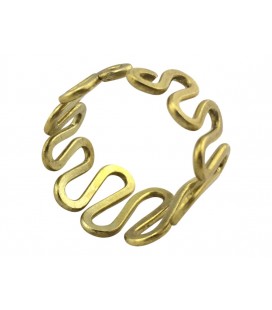 Waves brass ring