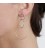 Joined silver plated rings earrings