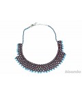 Colorful crown necklace